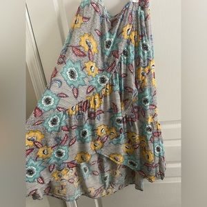 Multi-Color. Floral. Skirt.